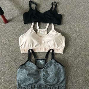 3 Kindred Bravely nursing bras